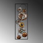 Wallity Textured - 4 Accesorio decorativo de pared de metal Multicolor